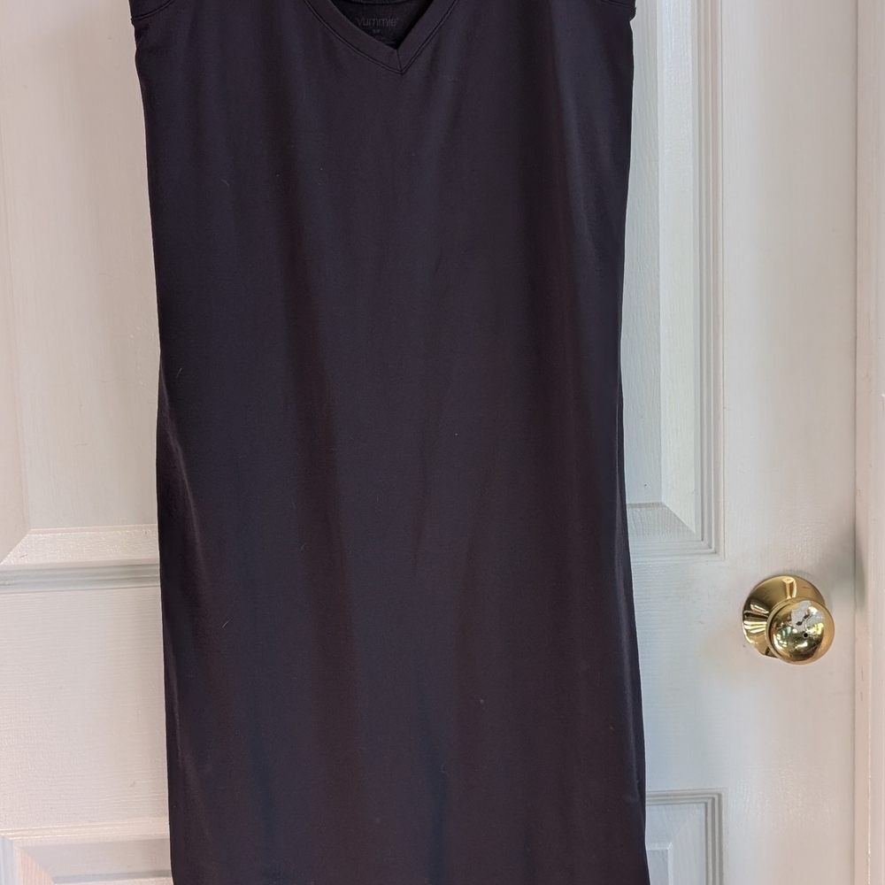 Yummie Black Midi Dress